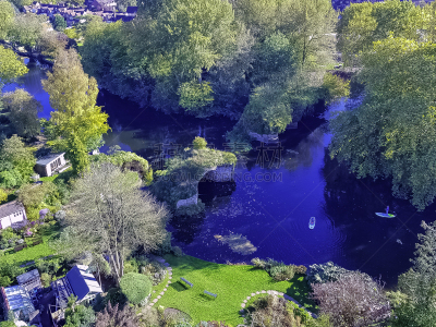 沃里克郡,英国,航拍视角,沃里克,艾芳河,公园,英格兰,草,著名景点,植物