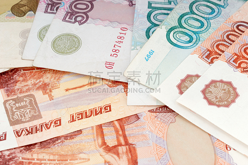 俄罗斯卢布,水平画幅,无人,金融,平衡,摄影,赚钱