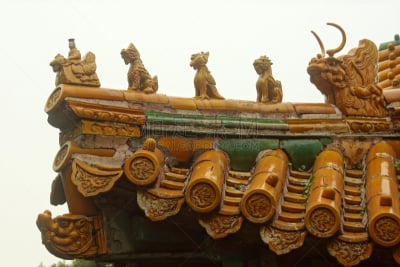 颐和园,屋顶,大特写,昆明湖,旅游目的地,水平画幅,东亚,户外,过去,龙