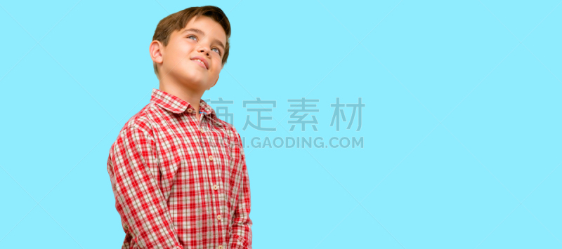 儿童,绿色眼睛,幸福,信心,男性美,幼儿,自然,向上看,微笑,笑