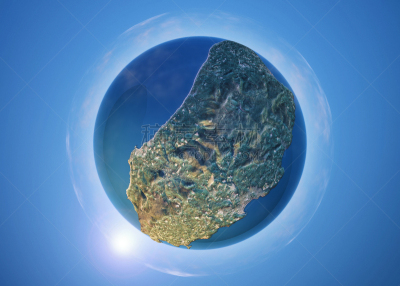 马恩岛,360度景观,球体,三维图形,行星,文凭,小的,全景,道格拉斯,道格拉司