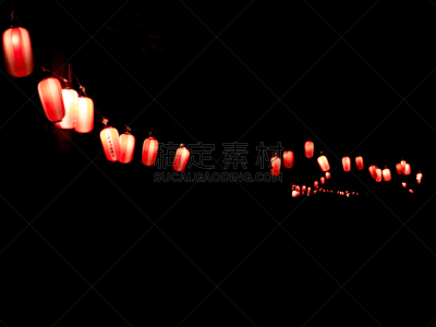 樱花,季节,日本灯笼,里山,水平画幅,地形,夜晚,无人,日本,户外