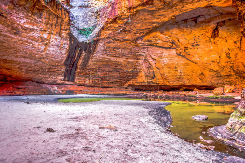 偏远地区,澳大利亚,purnululu national park,西澳大利亚,自然,偏远的,环境,图像,池塘,无人
