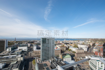塔林,地形,城市,爱沙尼亚,水平画幅,交通,夏天,户外,都市风景,街道