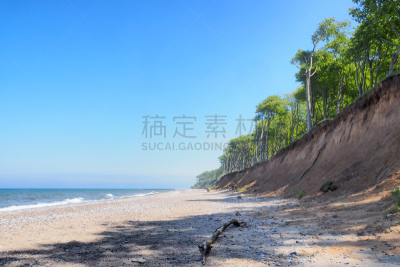 波罗的海,德国,森林,海滩,度假胜地,鬼,被抛弃的,著名景点,海岸线,夏天