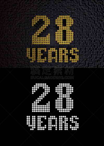 黄金,数字,数字20,数字8,三维图形,周年纪念,请柬,事件,现代