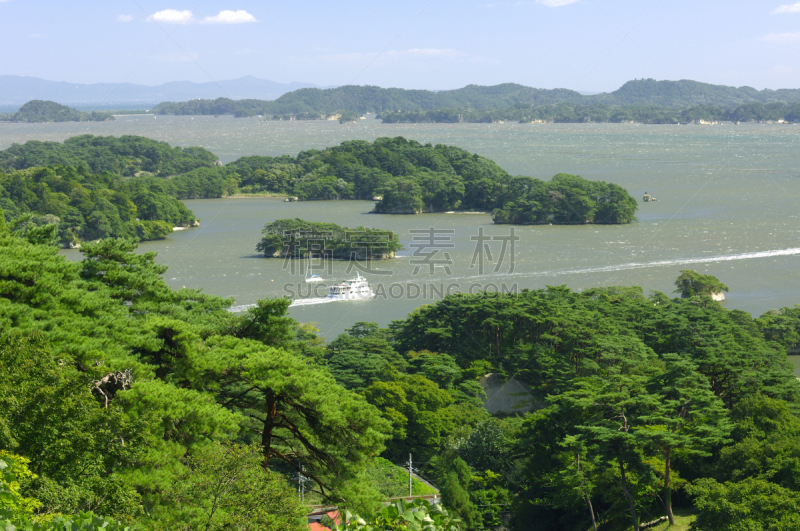 松岛,自然,天空,水平画幅,地形,无人,蓝色,日本,海洋,海滩