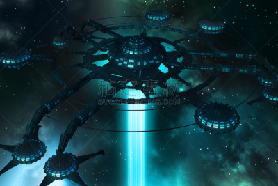 空间站,蜘蛛,窗户,太空,星系,水平画幅,星星,无人,星云,金属