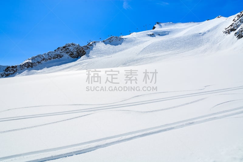 雪,奥地利,阿尔卑斯山脉,滑雪痕,清新,滑雪场,天空,度假胜地,休闲活动,水平画幅