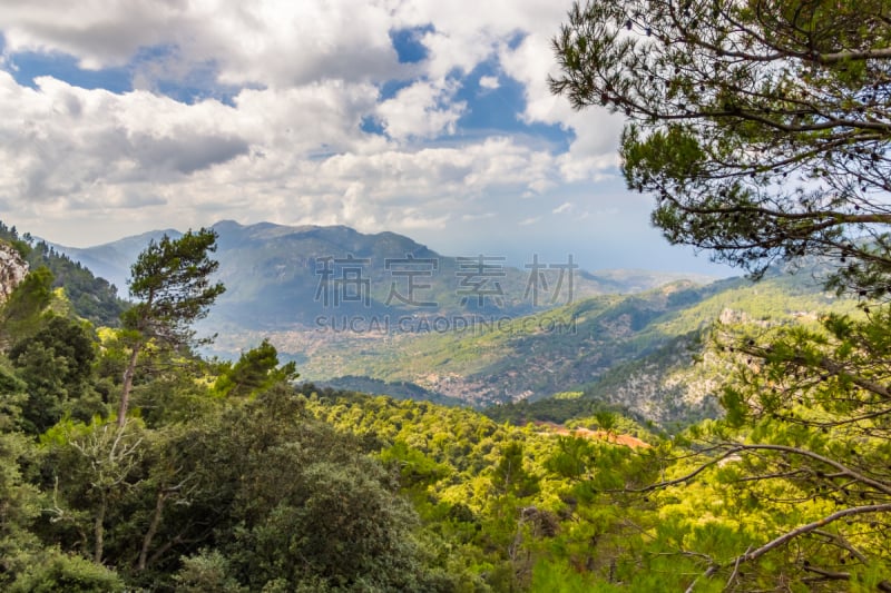 sierra de tramuntana,马略卡,西班牙,风景,自然美,索乐,巴利阿里群岛,水平画幅,山,无人