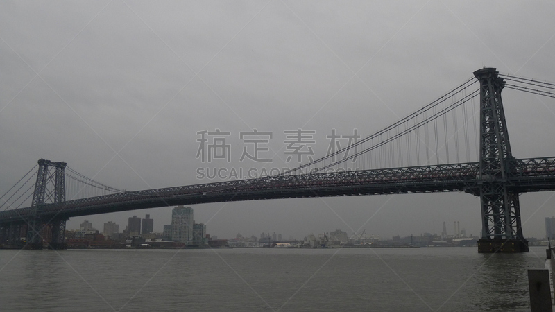 东河,威廉斯堡桥,纽约,水平画幅,建筑,无人,城市天际线,户外,曼哈顿,都市风景