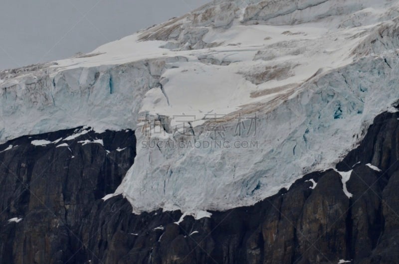 athabasca glacier,地形,户外,自然美,宏伟,自然,风景,图像,水平画幅,特写