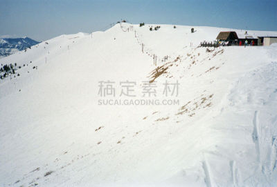 秃头,顶部,山,森瓦利,爱达荷,自然,水平画幅,地形,雪,无人