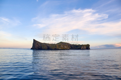 韦斯特曼纳埃亚尔,俄亥俄河,岛,赫马,大西洋,草,小的,海岸线,背景,夏天