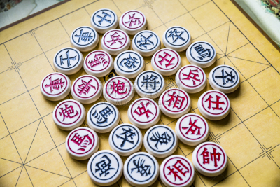 中国象棋,选择对焦,水平画幅,无人,组物体,特写,棋盘游戏,彩色图片,汉字,休闲游戏