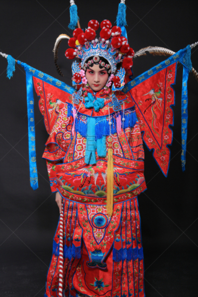 歌剧,中国,中国功夫,演出服,垂直画幅,京剧,黑发,东亚,仅成年人,青年人