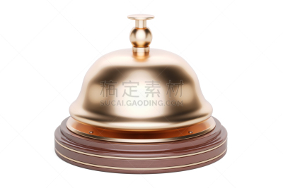 服务铃,三维图形,白色背景,分离着色,敲钟音乐家,门童,汽车旅馆,酒店服务台,等,机敏