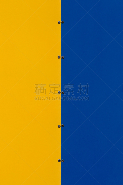 金属,蓝色,黄色,纹理,垂直画幅,墙,无人,铝,平视角,铁