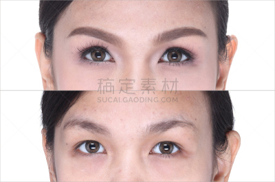 修改系列,人的眼睛,美容院,眼影,彩妆,眉笔,香盒,眉毛,视网膜,眼线笔