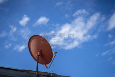 天空,卫星天线,电视天线,背景聚焦,青绿色,传媒,天线,云景,推测测验,无线电通信装置