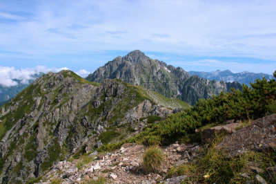 山,自然,水平画幅,长野县,无人,日本阿尔卑斯山脉,富山,夏天,户外,富山县
