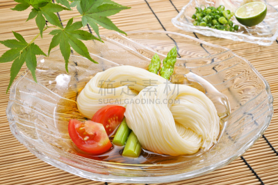 面条,白色,亚洲全麦面,寒冷,水平画幅,日本料理,无人,日本食品,夏天,健康食物