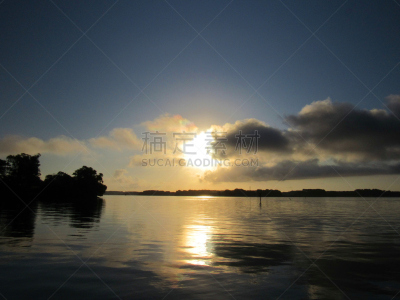 切萨皮克湾,水,天空,休闲活动,夜晚,曙暮光,夏天,湖,海滩,黎明