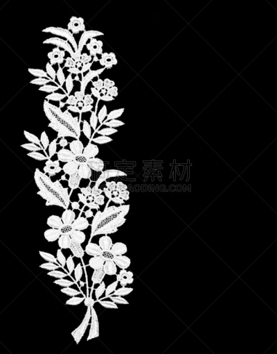 花边,背景分离,美术工艺,纺织品,鞋带,装饰物,绘画插图,影棚拍摄,白色,纺织工业