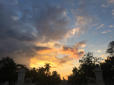 天空,雨,修改系列,公园,水平画幅,云,古老的,户外,拉丁美洲,热带气候
