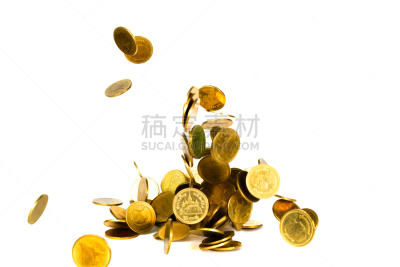 商务,概念,金融,倾盆大雨,分离着色,飞,赚钱