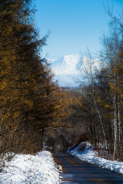 澳大利亚阿尔卑士山脉,,垂直画幅,天空,留白,里山,雪,无人,旭川,火山地形