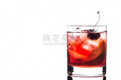 古典式,鸡尾酒,樱桃红色,苏格兰威士忌,白兰地,留白,樱桃,含酒精饮料,饮料,橙子
