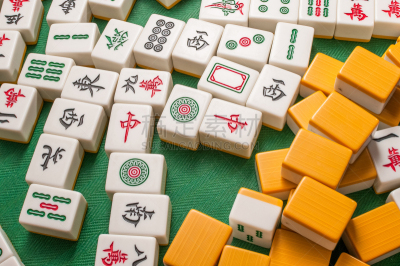 麻将,大量物体,黄色,休闲游戏,中文,棋盘游戏,图像,桌子,无人,中国