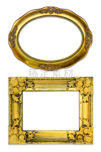 黄金,古董,边框,白色背景,垂直画幅,留白,纹理效果,古典式,古典乐