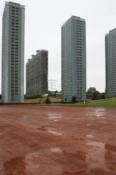 格拉斯哥,建筑,路,红色,居住区,英国电影学院奖,贫民窟,牧人小屋,垂直画幅,灵感