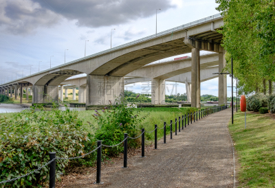 英国,公路,横越,桥,水湾,新的,特写,都市风景,梅德韦河,5号州际公路