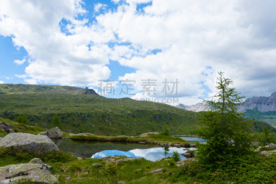 湖,云景,山,风景,意大利,水,天空,风,外立面,水平画幅
