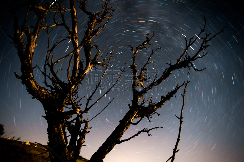 星星,长时间曝光,天空,干溪谷,水平画幅,夜晚,户外,自由,多重曝光,最后