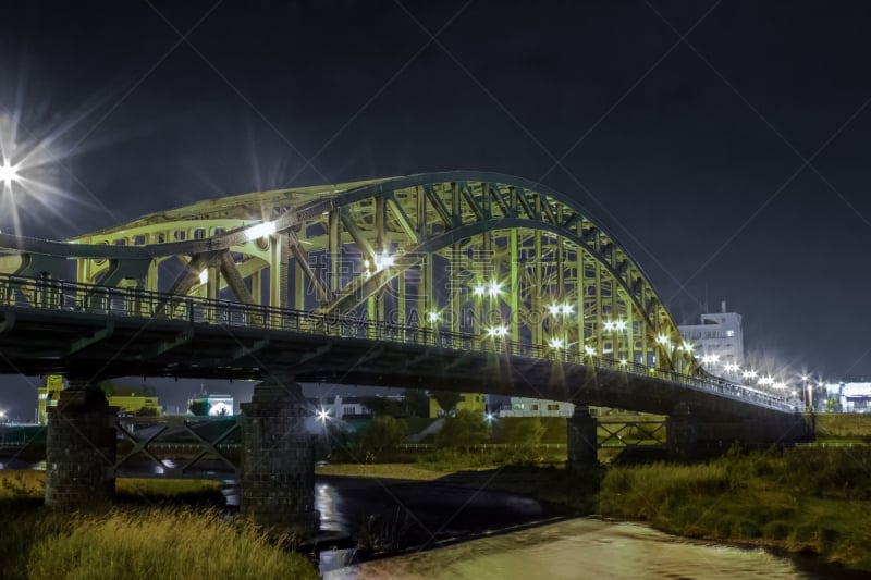 View of Asahikawa city　‘Asahibashi bridge’, Hokkaido