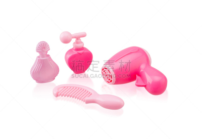 梳子,香水,瓶子,玩具,吹风机,可爱的,美,水平画幅,形状,小的