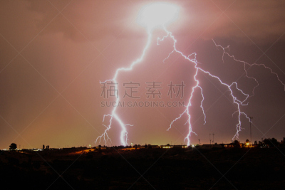 沙漠,自然,维克托维尔,电源,环境,自然神力,图像,加利福尼亚,无人,暴风雨