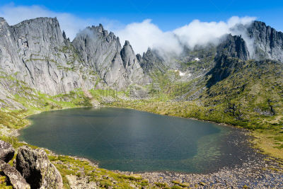 山,在下面,大熊座,俄罗斯远东地区,自然美,湖,品牌名称,哈巴罗夫斯克,山脊,背景