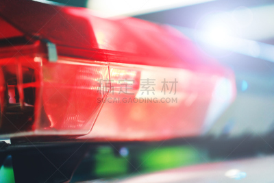 夜晚,街道,警官,美人鱼,红灯,红色