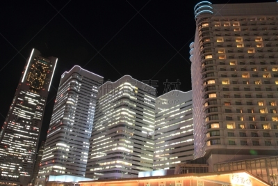 夜晚,横滨,城镇景观,水平画幅,无人,户外,都市风景,建筑业,商业金融和工业,城镇
