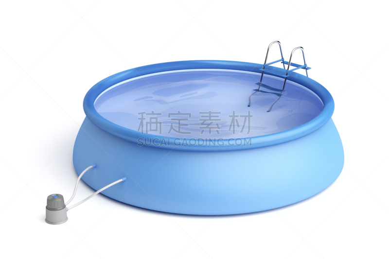 游泳池,白色,水泵,充气品,水,台阶,水平画幅,形状,小的,无人