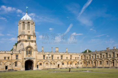 牛津大学,水平画幅,无人,英国,广场,英格兰,户外,庭院,摄影,教育