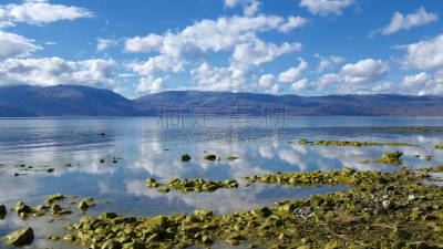 湖,马其顿地区,水,天空,水平画幅,云,无人,平视角,户外,巴尔干