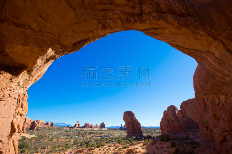 犹他,双拱,天空,沙子,刺柏属丛木,动机,著名景点,风景,极端地形,岩石