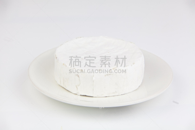 白色,布里白乳酪,清新,白色背景,霉菌,奶制品,水平画幅,无人,法式食品,奶酪头帽