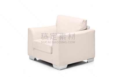 皮革,白色,扶手椅,影棚拍摄,新的,座位,水平画幅,形状,无人,椅子